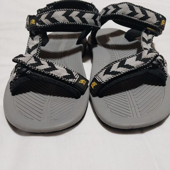 Camel Crown sandals Womens 7 black gray chevron strappy Summer Sporty Hiking - Picture 8 of 8